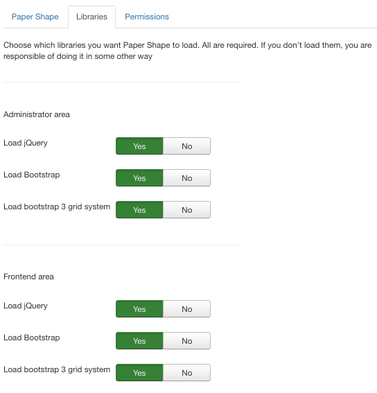 Configuration libraries