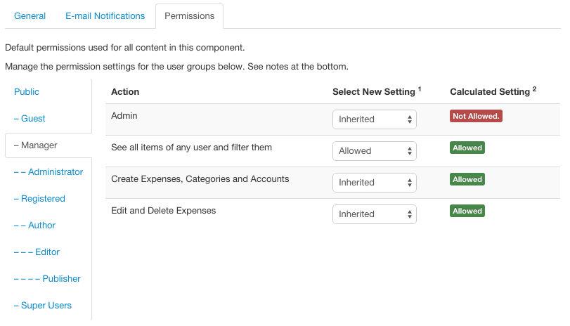 Permissions